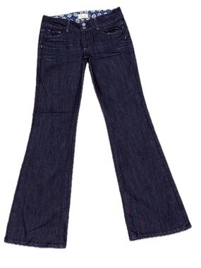 👖🌄 PAIGE Hidden Hills Petite High Rise  Bootcut Jeans Dark Wash Women's Sz 28